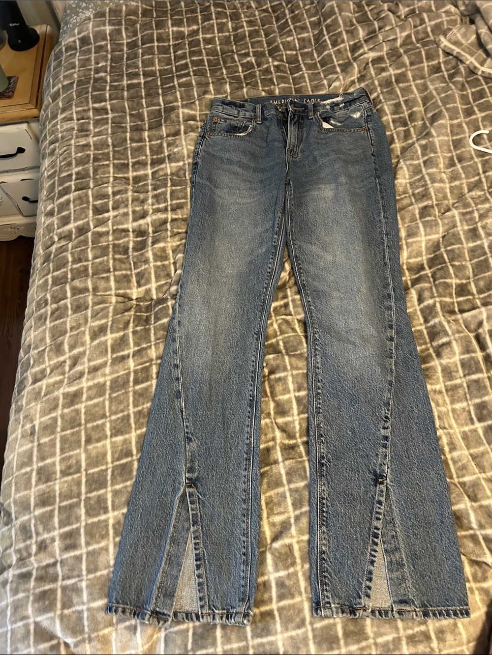 American Eagle Outfitters Women's Blue Flare Jeans